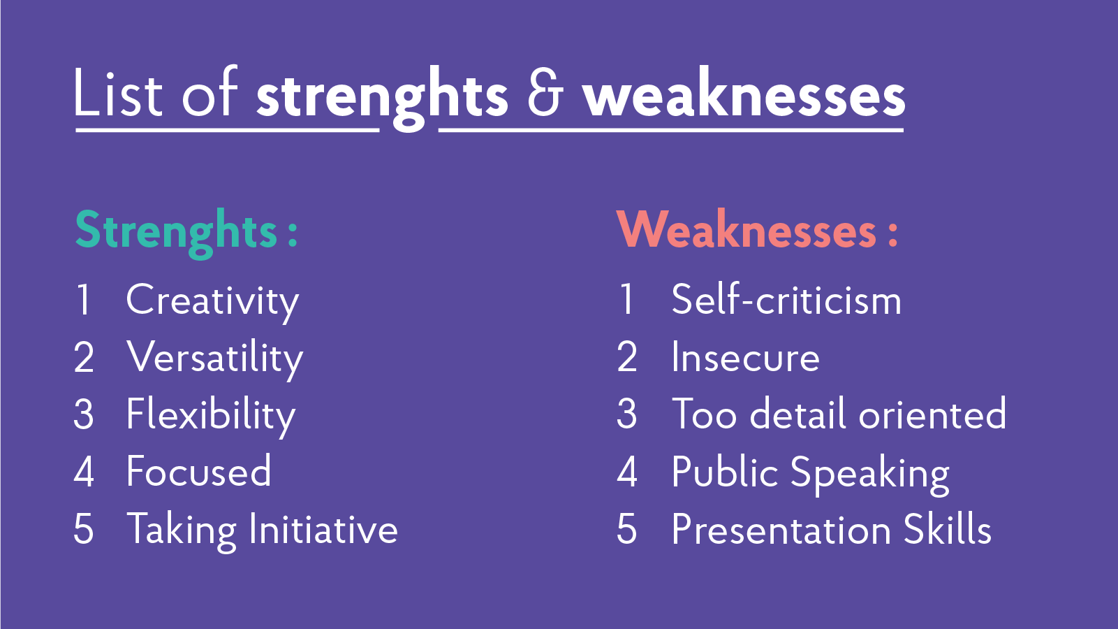 What Are Some Examples Of Strengths