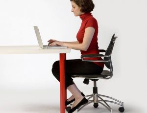 A bad position at the desk can cause a lot of pain and physical problems